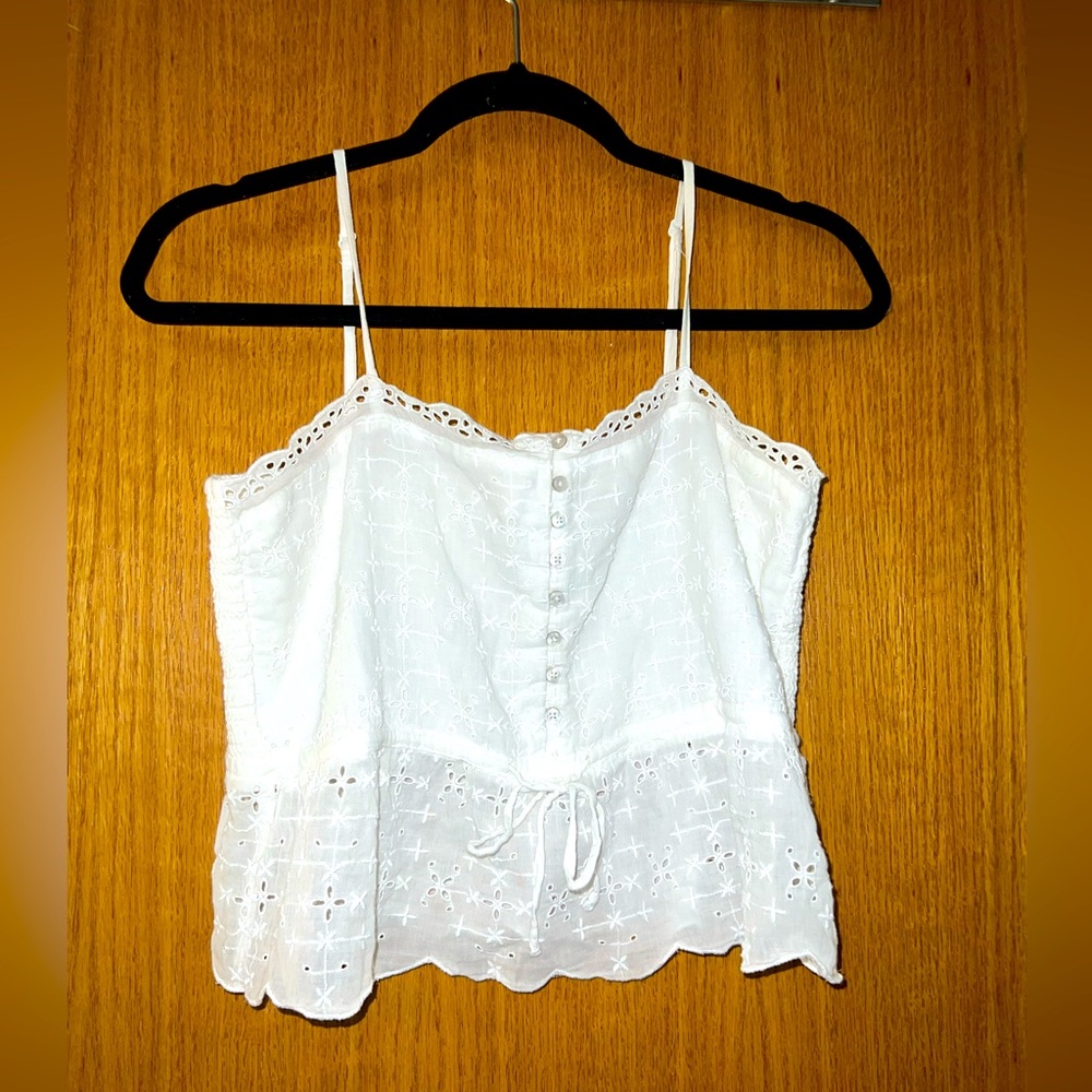 Aerie white tank top size small